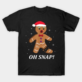 Gingerbread Man Oh Snap Christmas Cookie Costume Baking Team T-Shirt